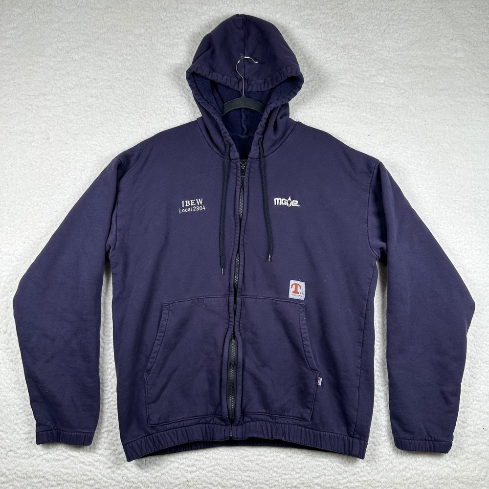 Tyndale Zip Hoodie Mens IBEW Flame Resistant FR Workwear Heavy Zip Utility